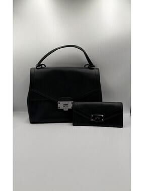 Michael Kors Matching Bag & Wallet Set Sleek Black Purse